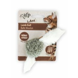All For Paws Lamb Ball (With Sound Chip) - Kattenspeelgoed - 5x5x3 cm Assorti