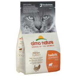 Almo Nature Cat Holistic Adult - Kattenvoer - Kalkoen Rijst 400 g Holistic