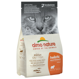 Almo Nature Cat Holistic Adult - Kattenvoer - Vis Rijst 400 g Holistic