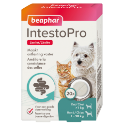 Beaphar Intestopro Kat - Hond - Spijsverteringmiddel - tot 20 kg 20 tab