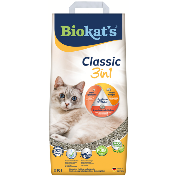 Biokat&apos;s Classic 3 In 1 - Kattenbakvulling - 10 l