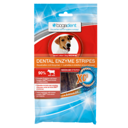 Bogadent Dental Kauwchips Enzym-Stripes - Gebitsverzorging - 100 g Medium