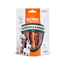 Boxby Chicken/Carrots Sticks 100 g - Hondensnacks - Kip&Wortel&Groente