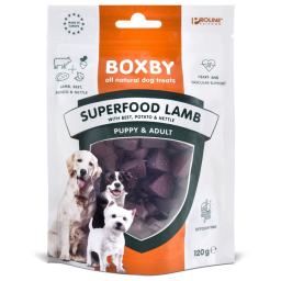 Boxby Superfood 120 g - Hondensnacks - Lam&Biet&Brandnetel