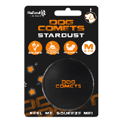 Dog Comets Ball Stardust Medium - Hondenspeelgoed - Zwart&Oranje