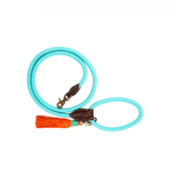 Dwam Looplijn Turquoise - Hondenriem - 155x1.4 cm