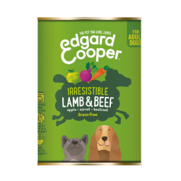 Edgard&Cooper Blik Lamb Beef Adult - Hondenvoer - Lam Rund Appel 400 g Graanvrij