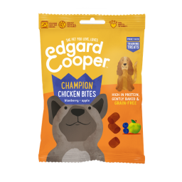 Edgard&Cooper Chicken Bites - Hondensnacks - Kip Bosbessen Appel 50 g
