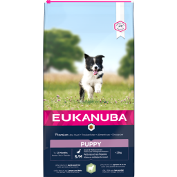 Eukanuba Puppy Small & Medium Breed Lam - Hondenvoer - 12 kg