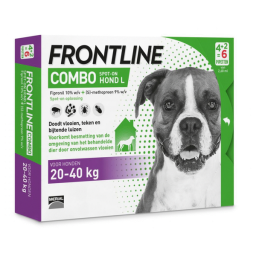 Frontline Combo Spot On 3 Large Hond Large - Anti vlooien en tekenmiddel - 4+2 pip