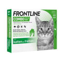 Frontline Combo Spot On Kat - Anti vlooien en tekenmiddel - 6 pip