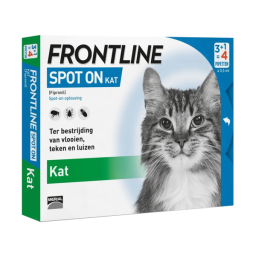 Frontline Spot On Kat - Anti vlooien en tekenmiddel - 4 pip