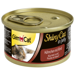 Gimcat Shinycat - In Jelly 70 g - Kattenvoer - Kip&Rund