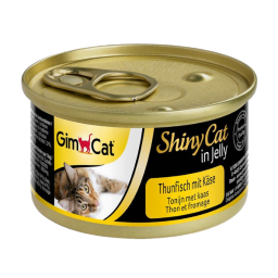 Gimcat Shinycat - In Jelly 70 g - Kattenvoer - Tonijn&Kaas