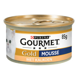 Gourmet Gold Mousse 85 g - Kattenvoer - Kalkoen