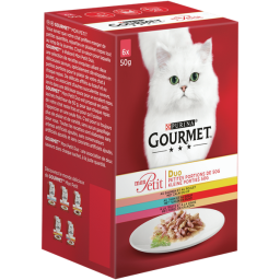 Gourmet Mon Petit Duo 6x50 g - Kattenvoer - Vis&Vlees