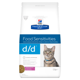 Hill&apos;s Prescription Diet D/D Food Sensitivities Zak - Kattenvoer - Eend Erwt 1.5 kg
