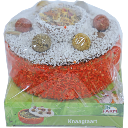 Jr Farm Knaagtaart - Knaagdiersnack - 13.5 x 13.5 x 11 cm 200 g