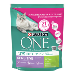 Purina One Sensitive Kalkoen&Rijst - Kattenvoer - 800 g