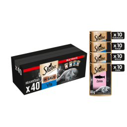 Sheba Delicatesse Vis In Saus - Multipack - Kattenvoer - Vis 40x85 g