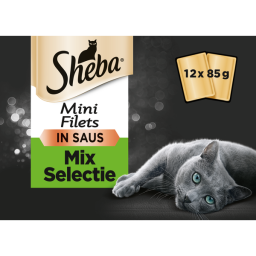 Sheba Multipack Mini Filets Chef Pouch - Kattenvoer - 12x85 g