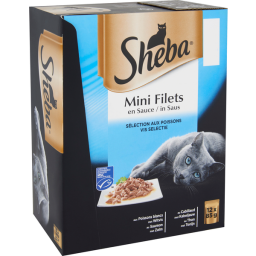 Sheba Multipack Mini Filets Saus - Kattenvoer - Vis 12x85 g