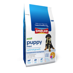 Smolke Puppy Maxi Kip&Lam&Vis - Hondenvoer - 12 kg