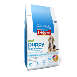 Smolke Puppy Mini-Medium Kip&Lam&Vis - Hondenvoer - 3 kg