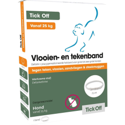 Tick Off Vlooien- En Tekenband Vanaf 25 Kg - Anti tekenmiddel - 75 cm > 25 Kg
