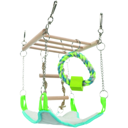 Trixie Hangbrug Met Hangmat - Speelgoed - 17x22x15 cm