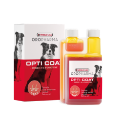 Versele-Laga Oropharma Opti Coat Omega-3 & Caroteen - Voedingssupplement - Huid - Vacht - 250 ml