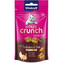 Vitakraft Crispy Crunch 60 g - Kattensnack - Kalkoen