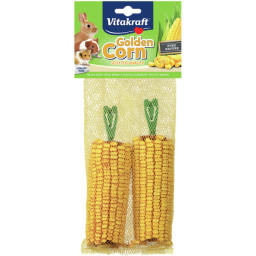 Vitakraft Golden Corn Maiskolf - Knaagdiersnack - 2 stuks