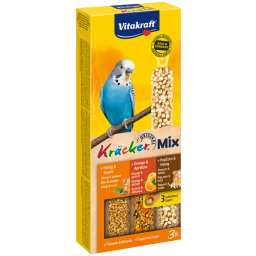 Vitakraft Parkiet Kracker 3 stuks - Vogelsnack - Honing&Sinaasappel&Popcorn