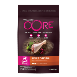 Wellness Core Grain Free Dog Small Breed Adult Original - Hondenvoer - Kalkoen Kip 5 kg