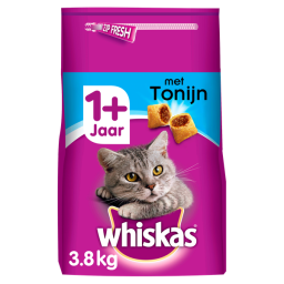 Whiskas Brokjes Adult Tonijn - Kattenvoer - 3.8 kg